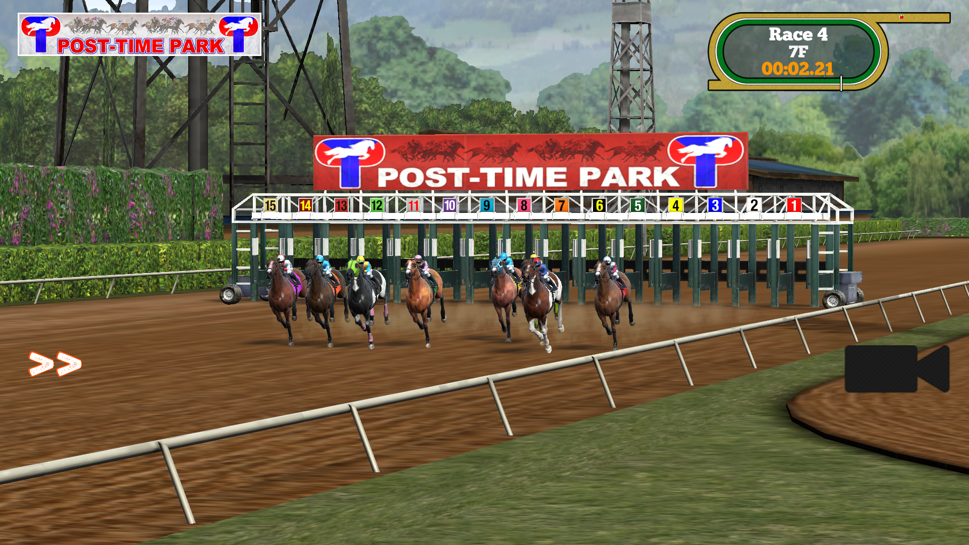 Race day at the starting gate