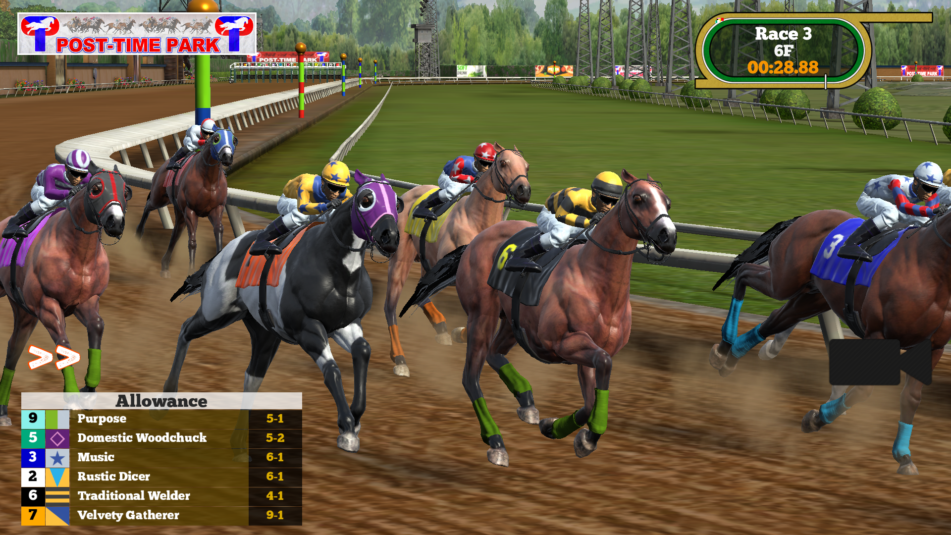 Race in progress