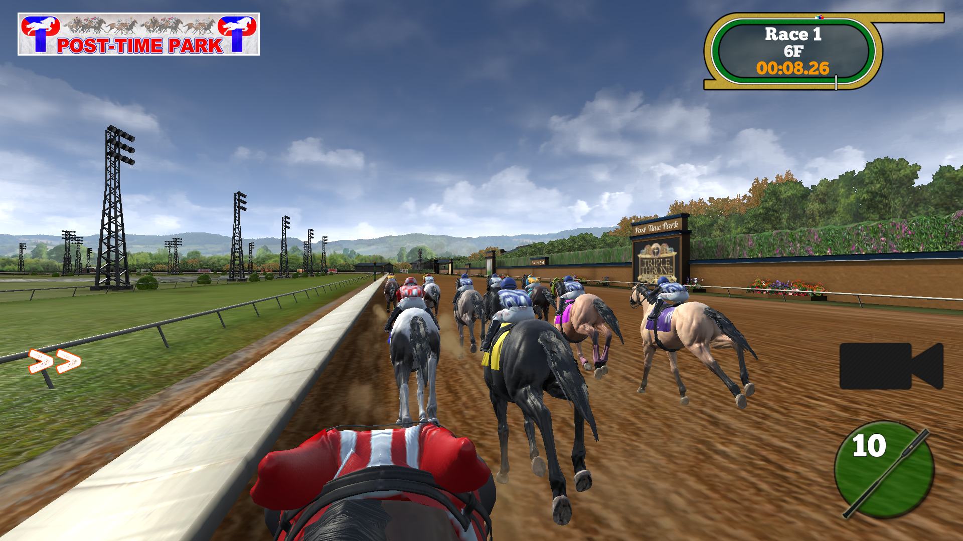 Track racing view